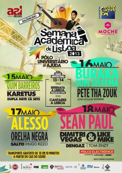 Cartaz Semana Académica de Lisboa 2013