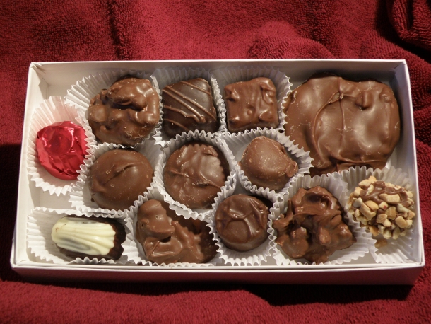 Chocolates de São Valentim